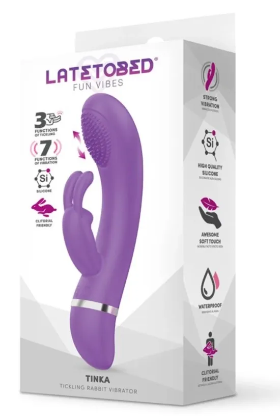 latetobed tinka vibrador con movimiento tickling