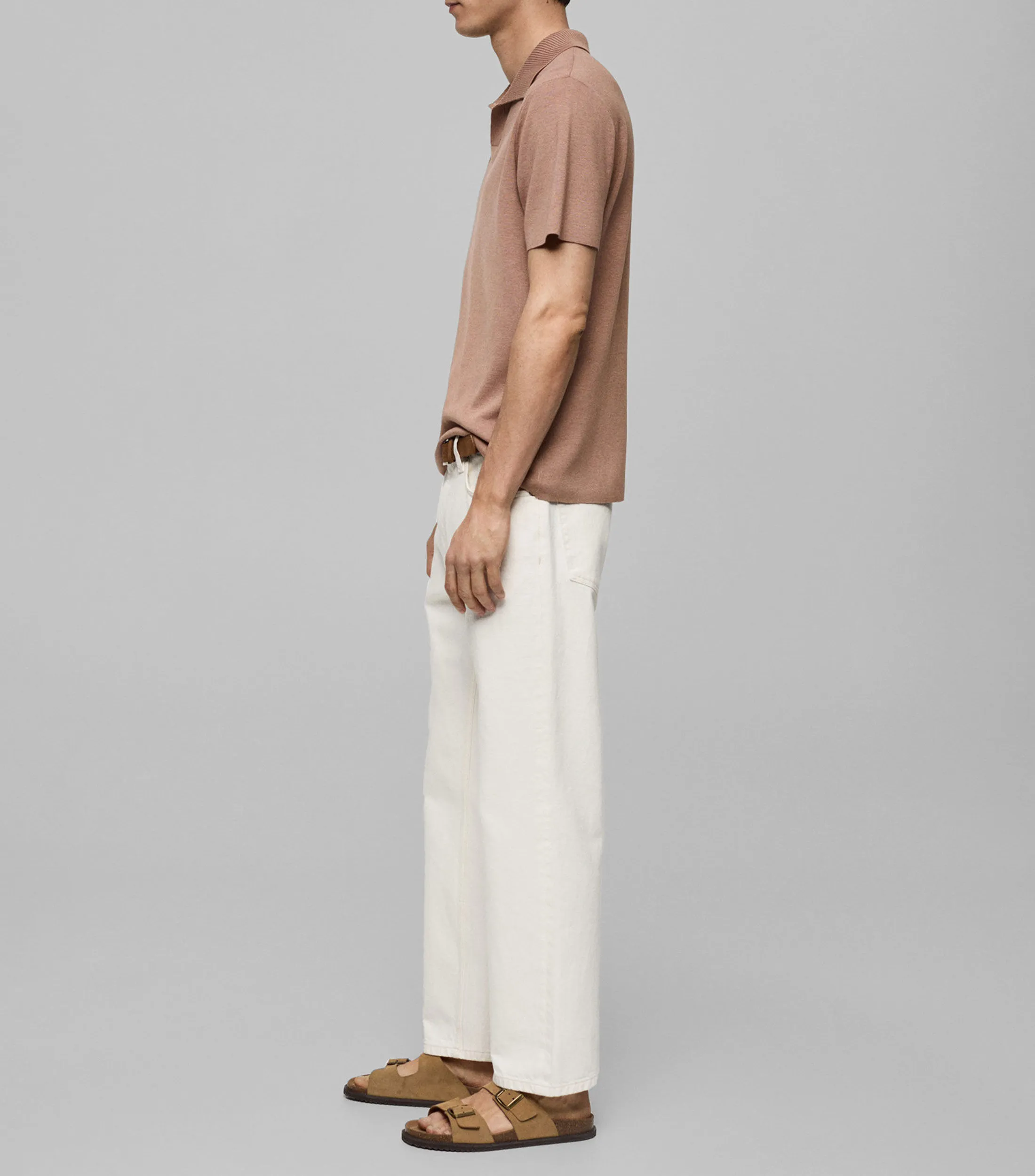 Mango Playera tipo Polo manga corta Hombre