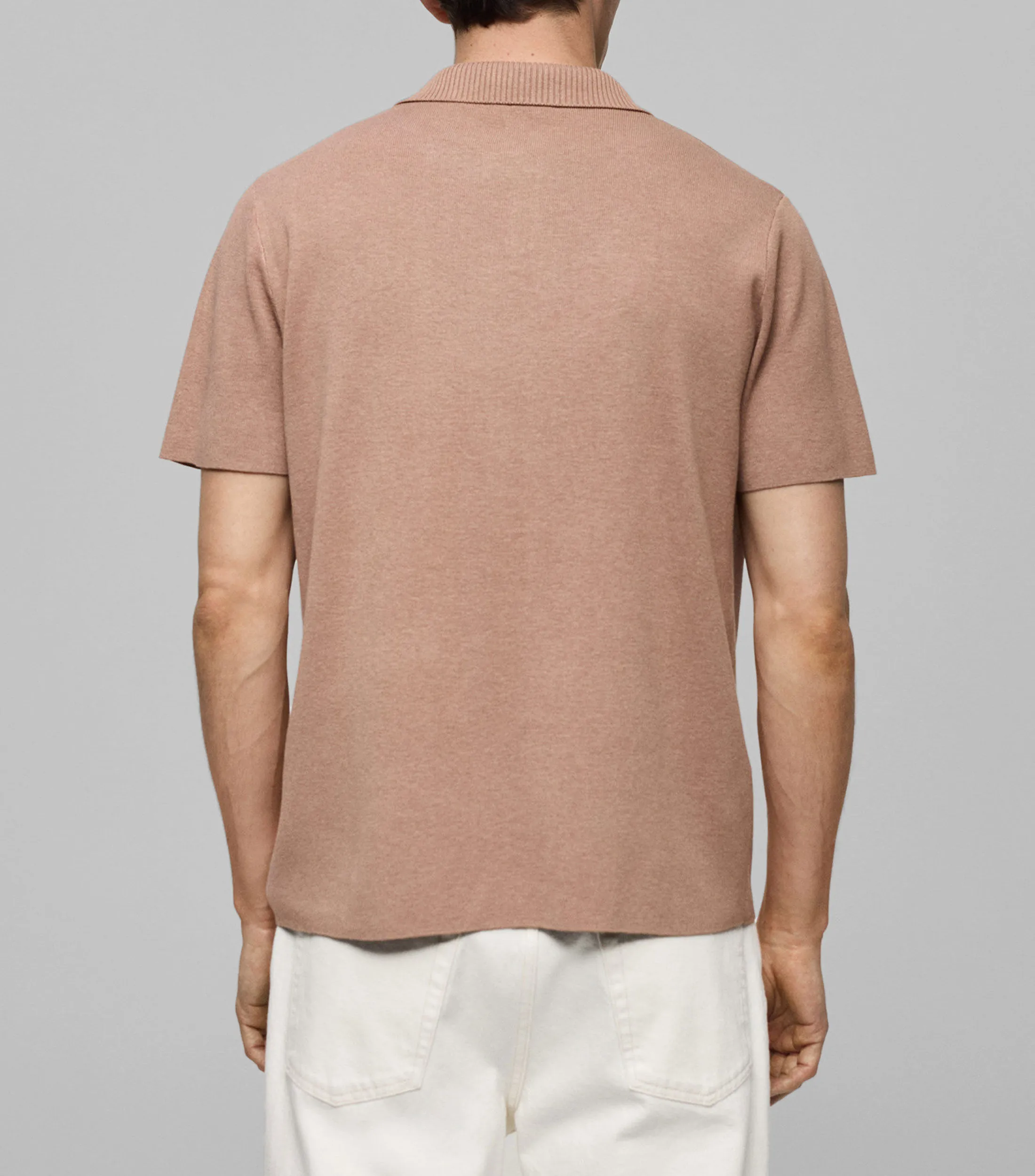 Mango Playera tipo Polo manga corta Hombre