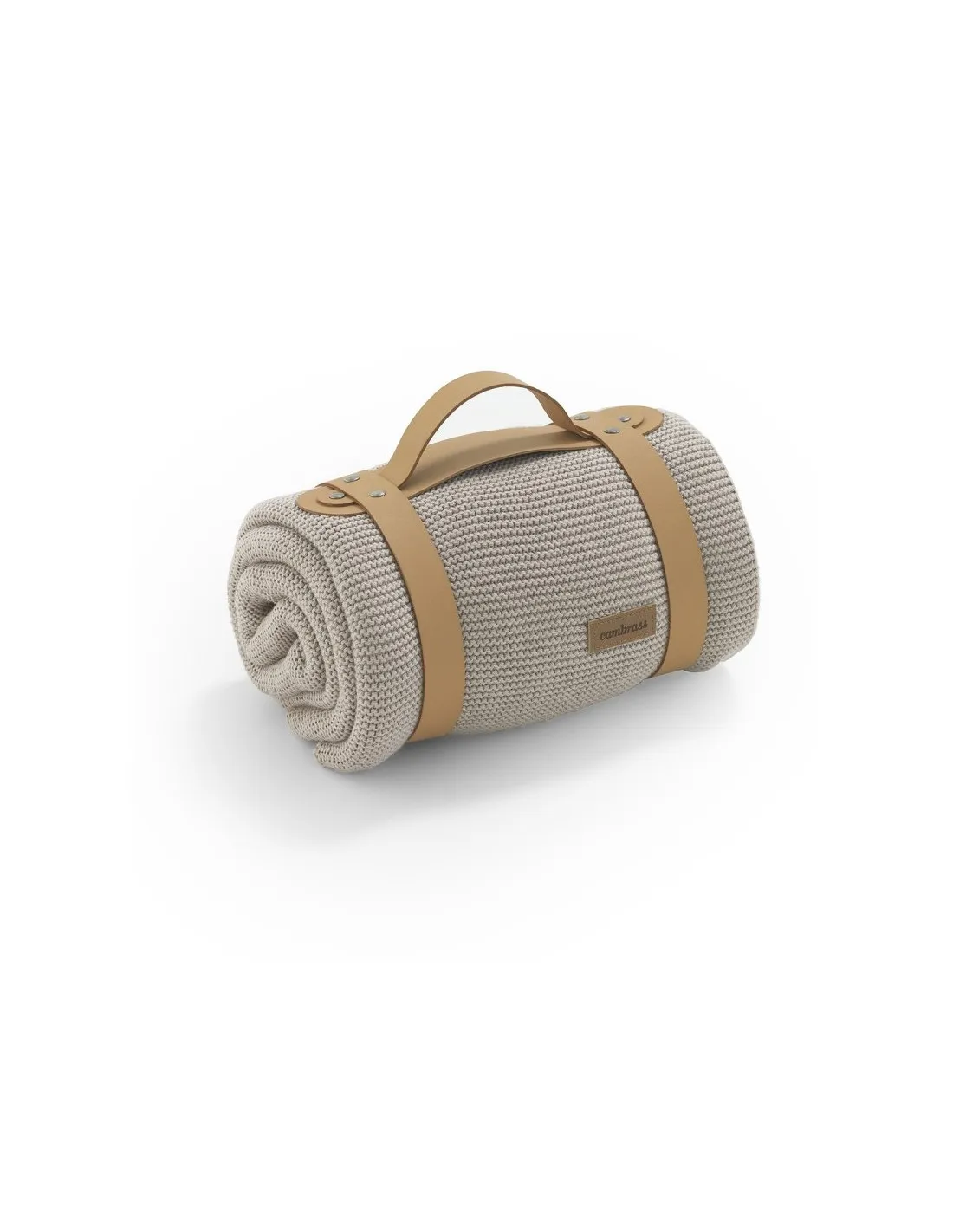 Manta de punto Bamboo de Cambrass crudo