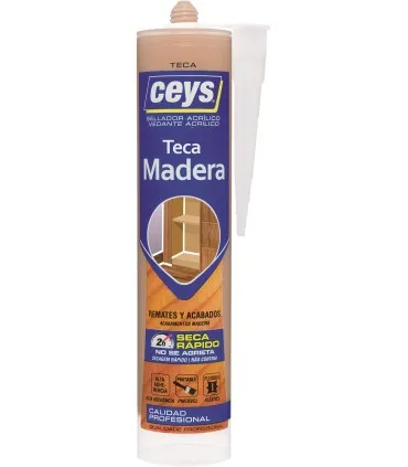 Masilla madera teca CEYS 280ml 505782