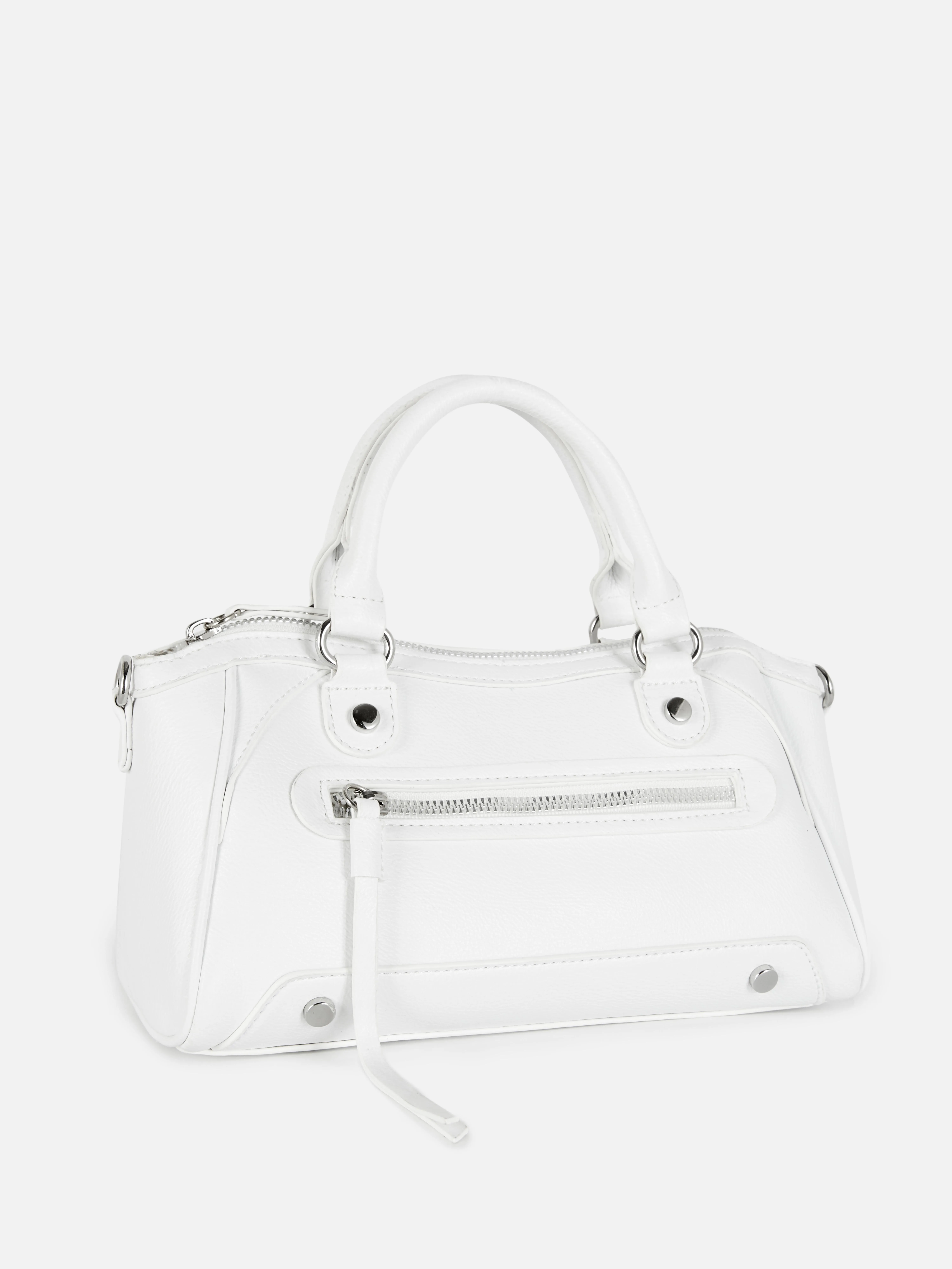 Minibolso tote de piel sintética