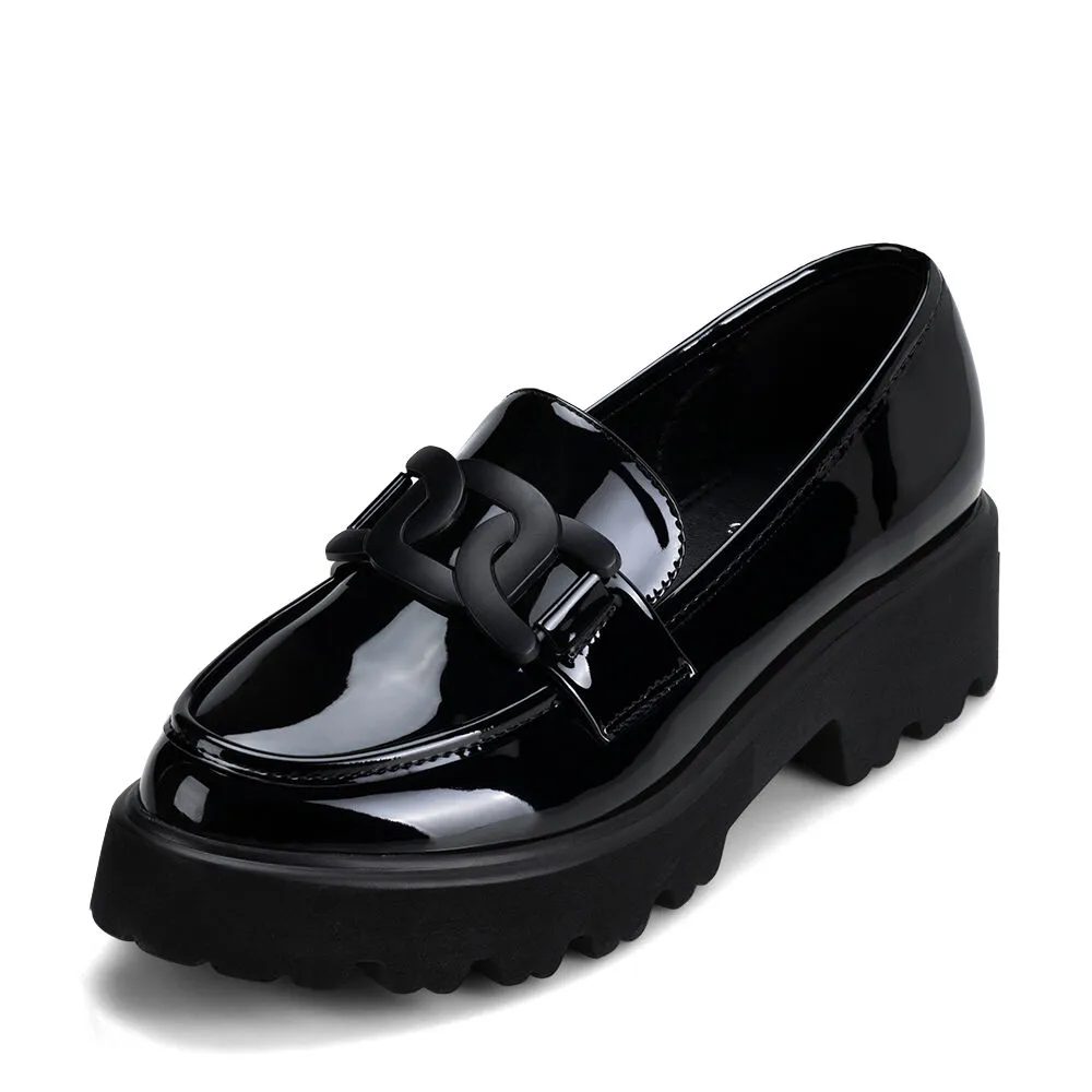 Mocasín Plataforma Negro Casual Qiu288 Weide