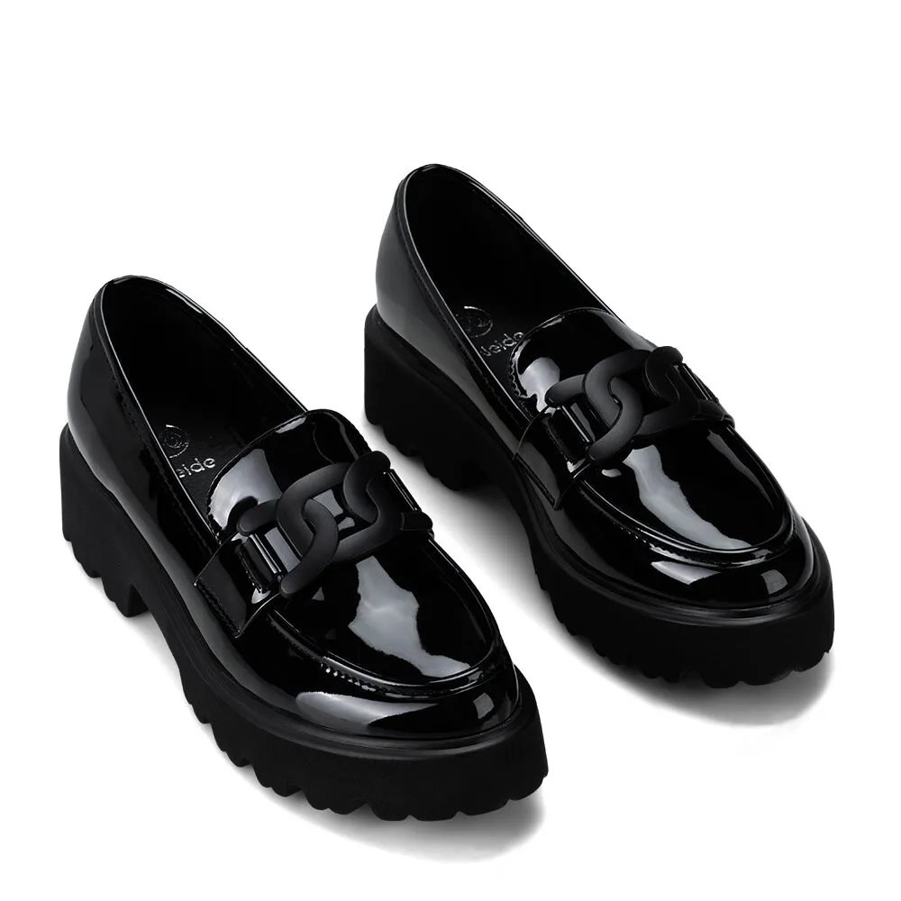Mocasín Plataforma Negro Casual Qiu288 Weide