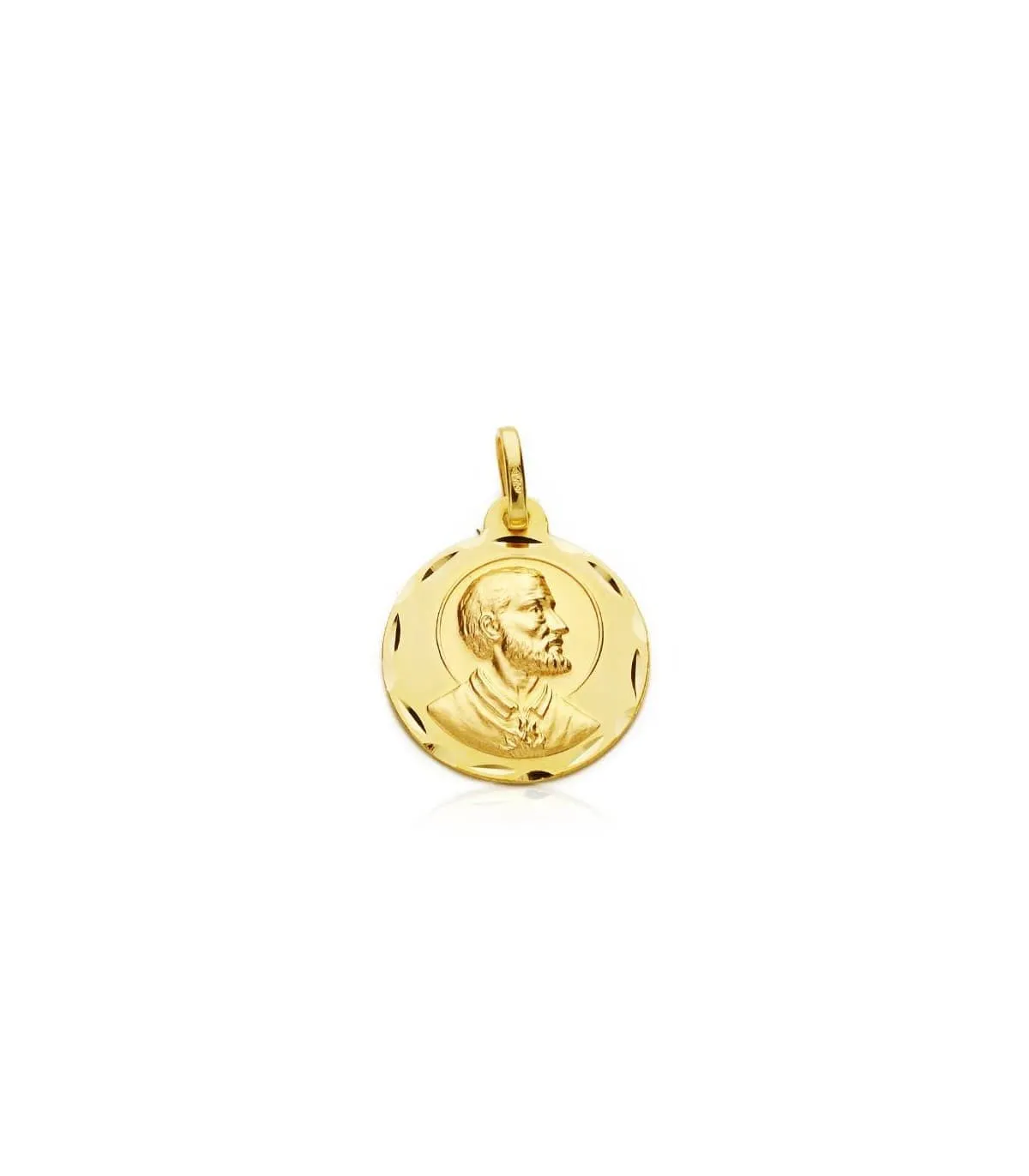 Médaille Saint François Xavier Or 18K 18mm