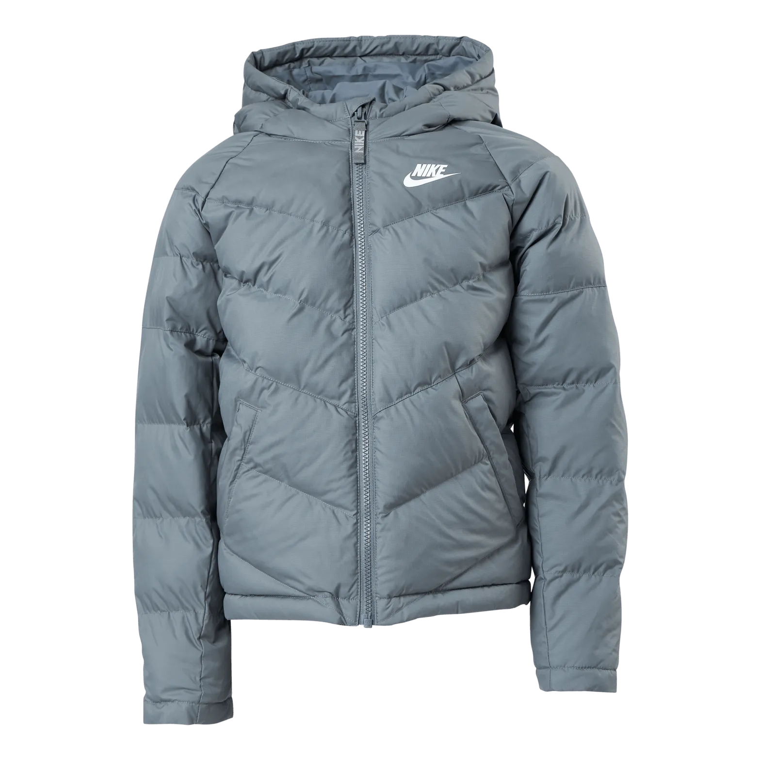 Nike Junior NSW Stadium Jacket White/Grey