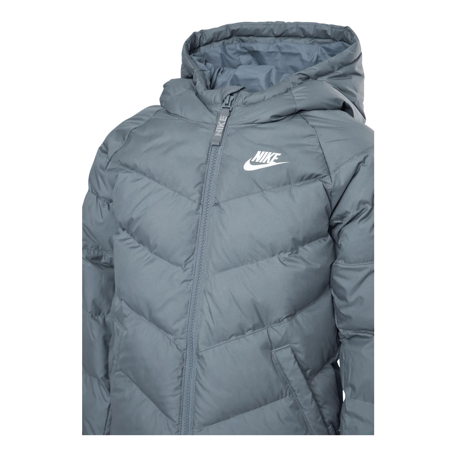 Nike Junior NSW Stadium Jacket White/Grey