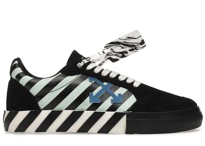 OFFWHITE VULC LOW BLACK BLUE ARROW