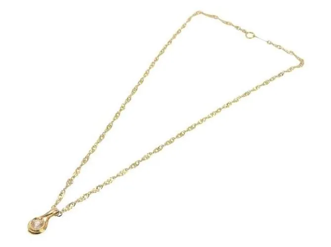 Otras joyas & Other Stories Collar sin marca de giro simple con un solo 0.27ct Diamante en K22YG&K18YG Gold para mujer e