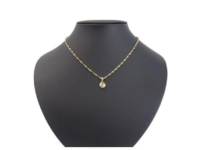 Otras joyas & Other Stories Collar sin marca de giro simple con un solo 0.27ct Diamante en K22YG&K18YG Gold para mujer e