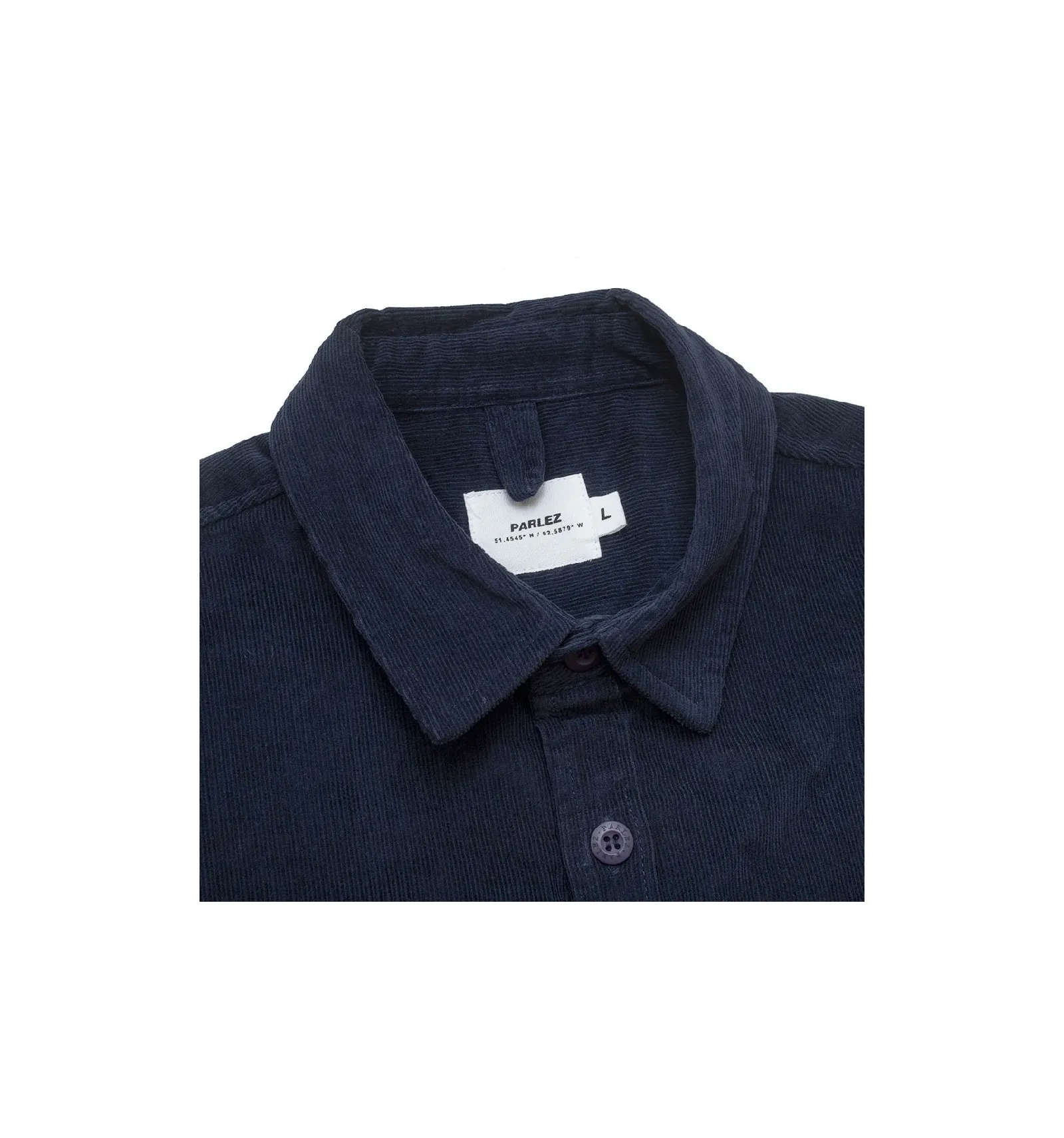 PARLEZ SARGASSE CORD SHIRT NAVY