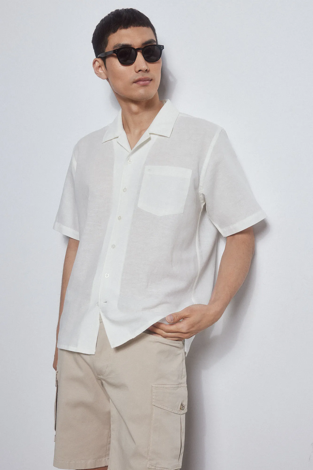 Pedro del Hierro Camisa camp collar manga corta