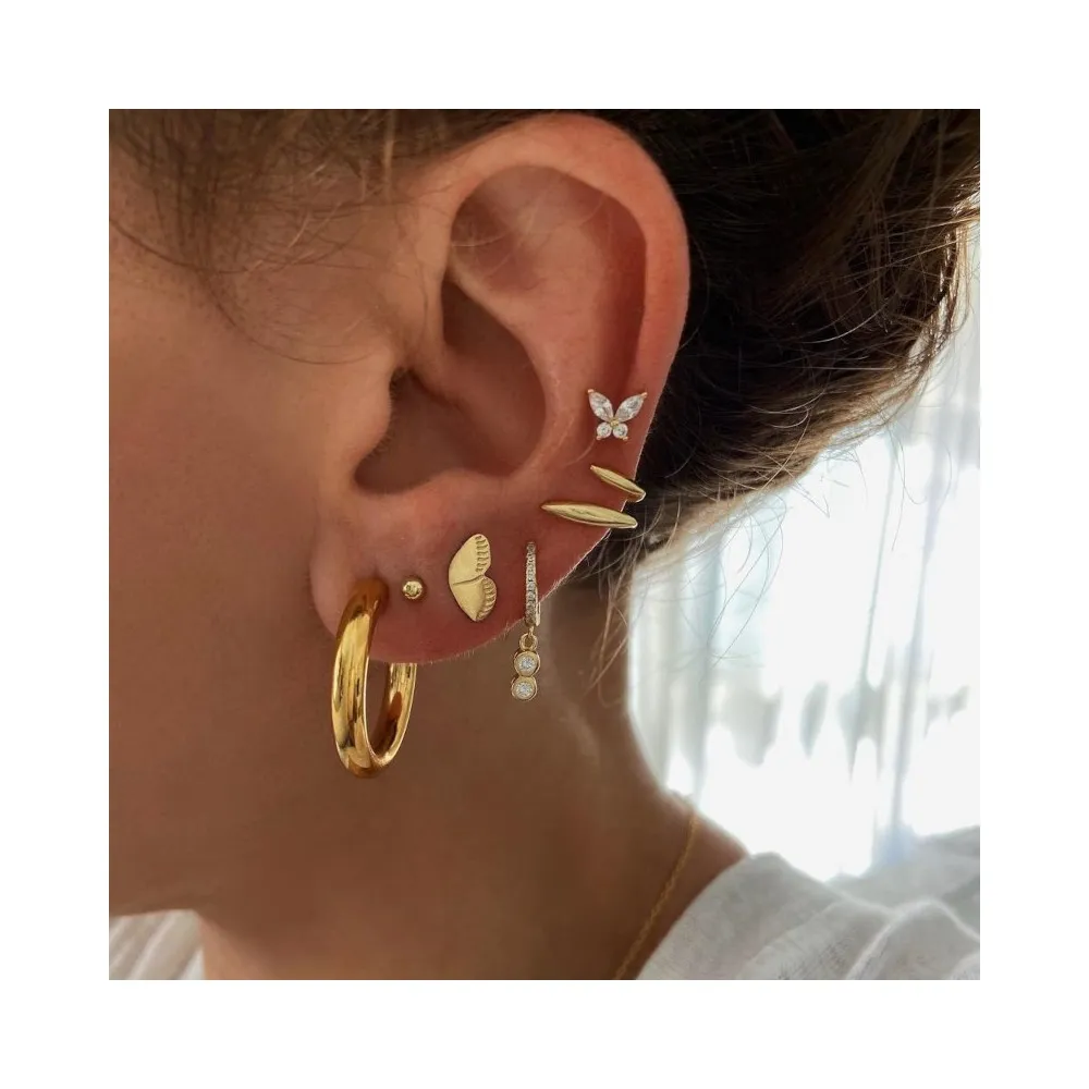 Pendientes Kinsasa 25mm Oro (Par)