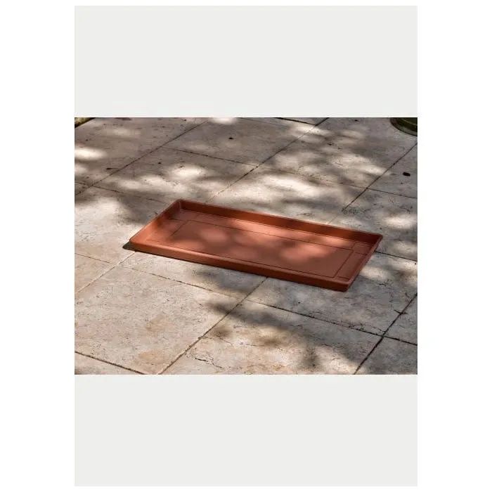 Plato jardinera Maxi 100 cm. Terracota (6 unidades)