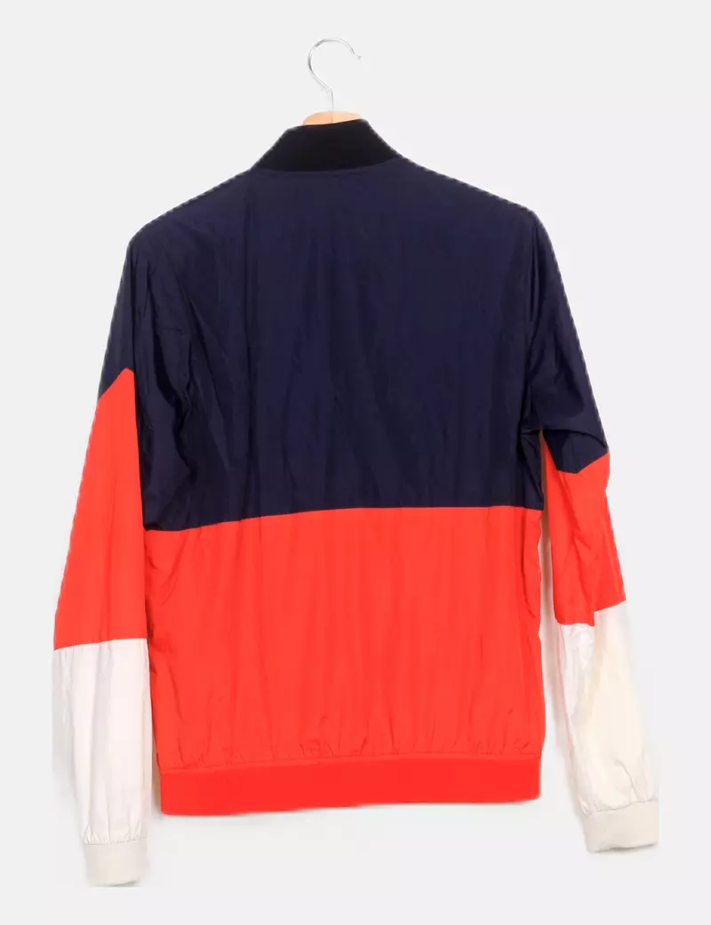 Pull&Bear Cortaviento tricolor casual