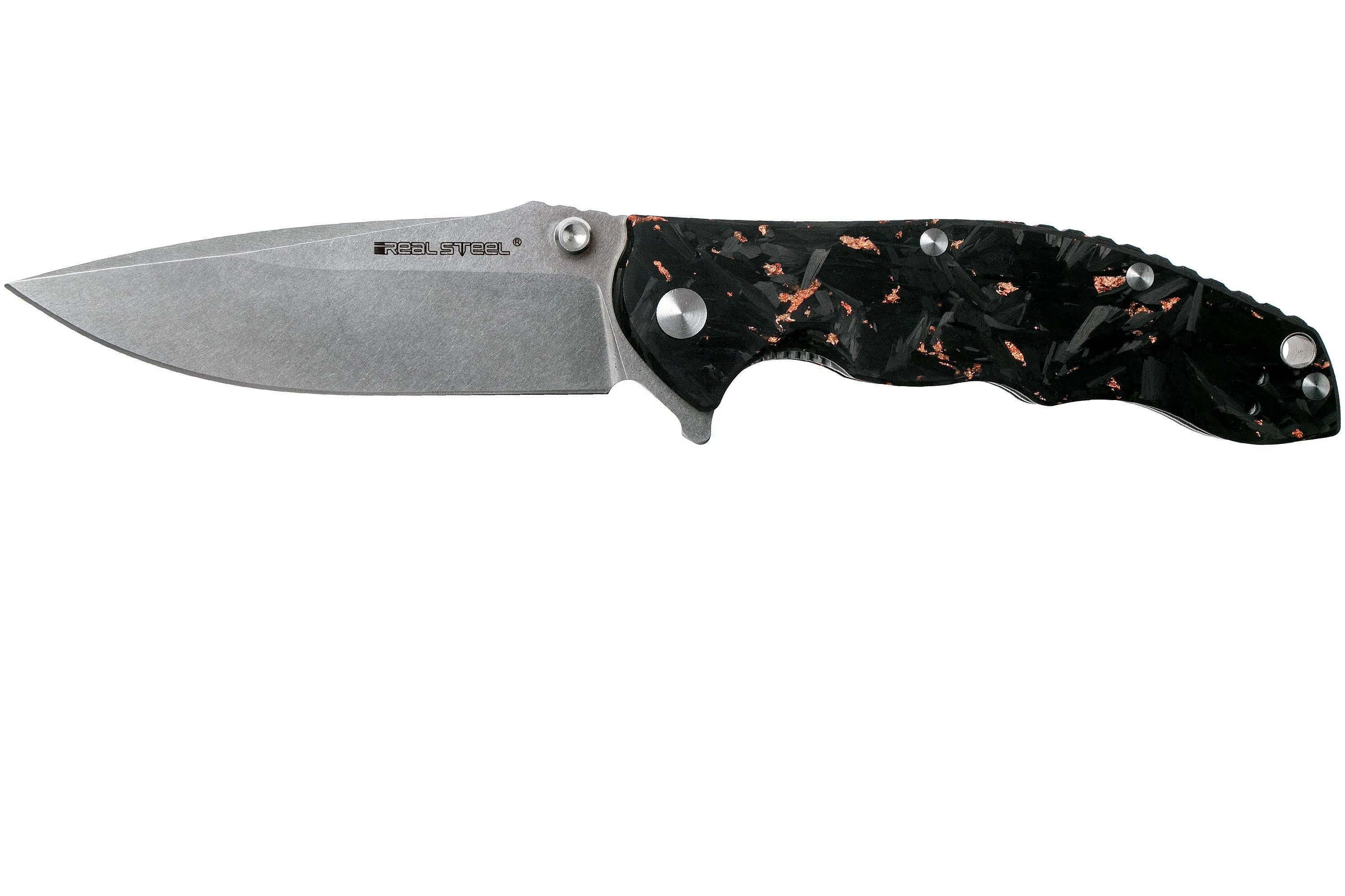 Real Steel T101 Thor Copper carbonfiber 7525, Knivesandtools Exclusivo