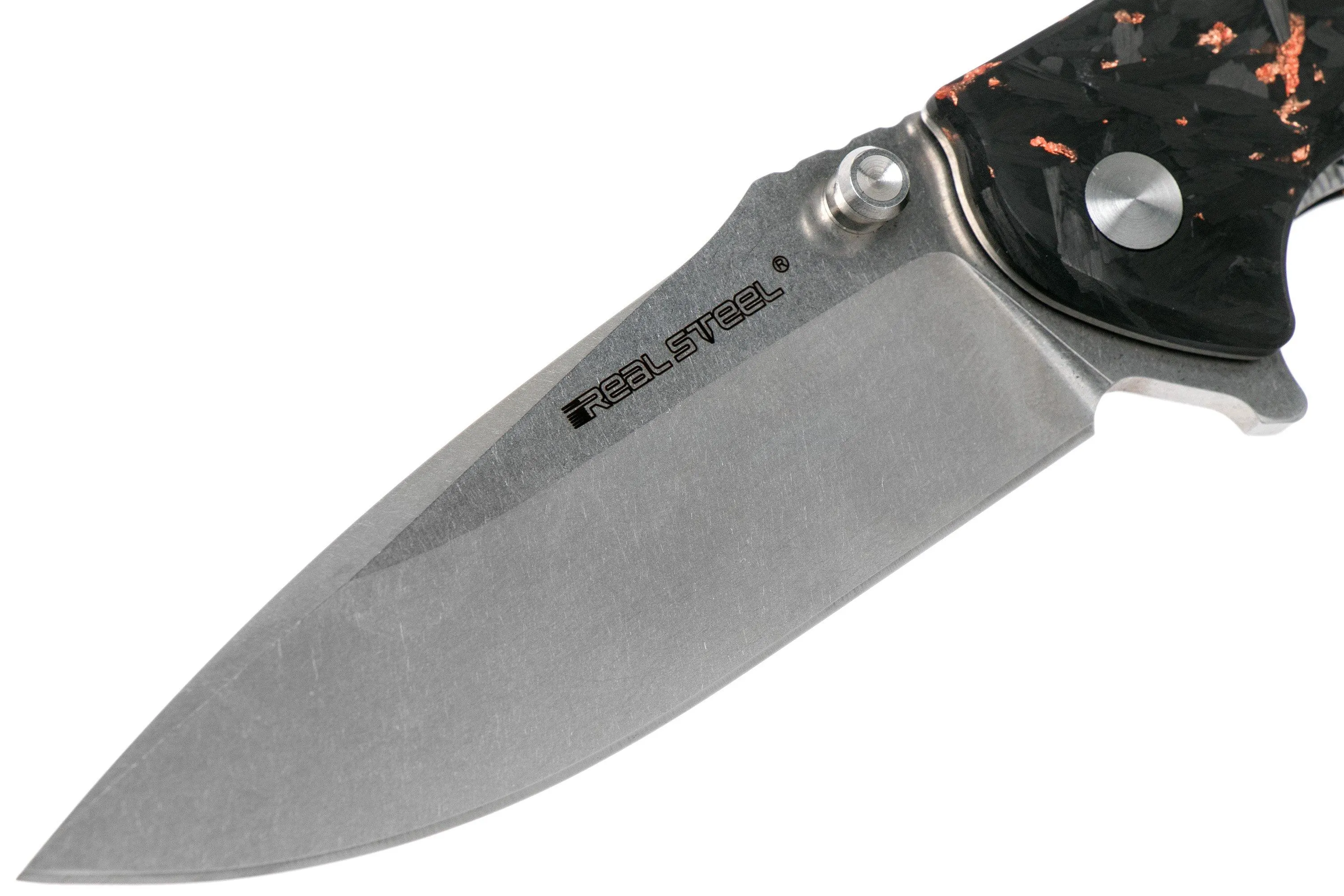 Real Steel T101 Thor Copper carbonfiber 7525, Knivesandtools Exclusivo