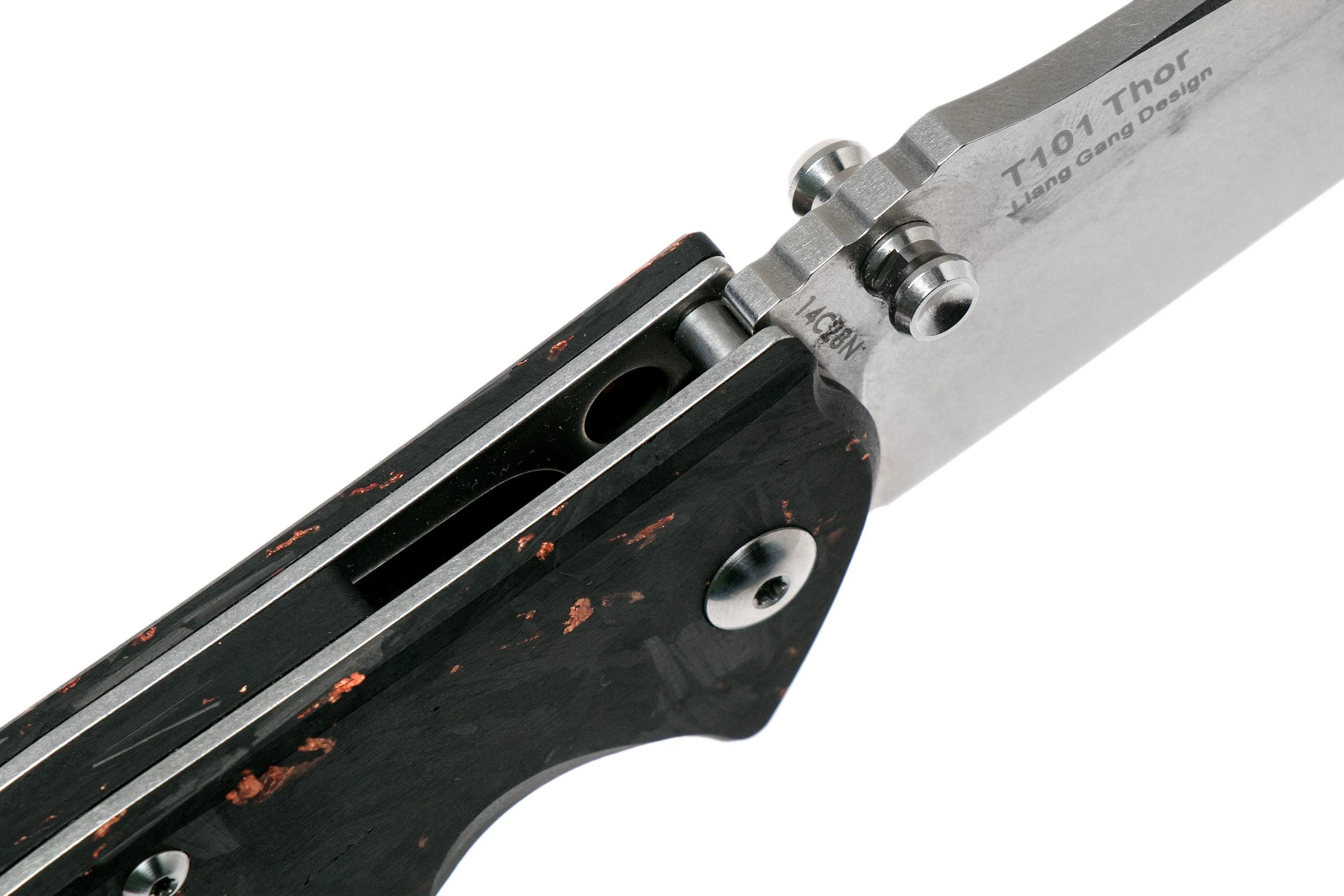 Real Steel T101 Thor Copper carbonfiber 7525, Knivesandtools Exclusivo