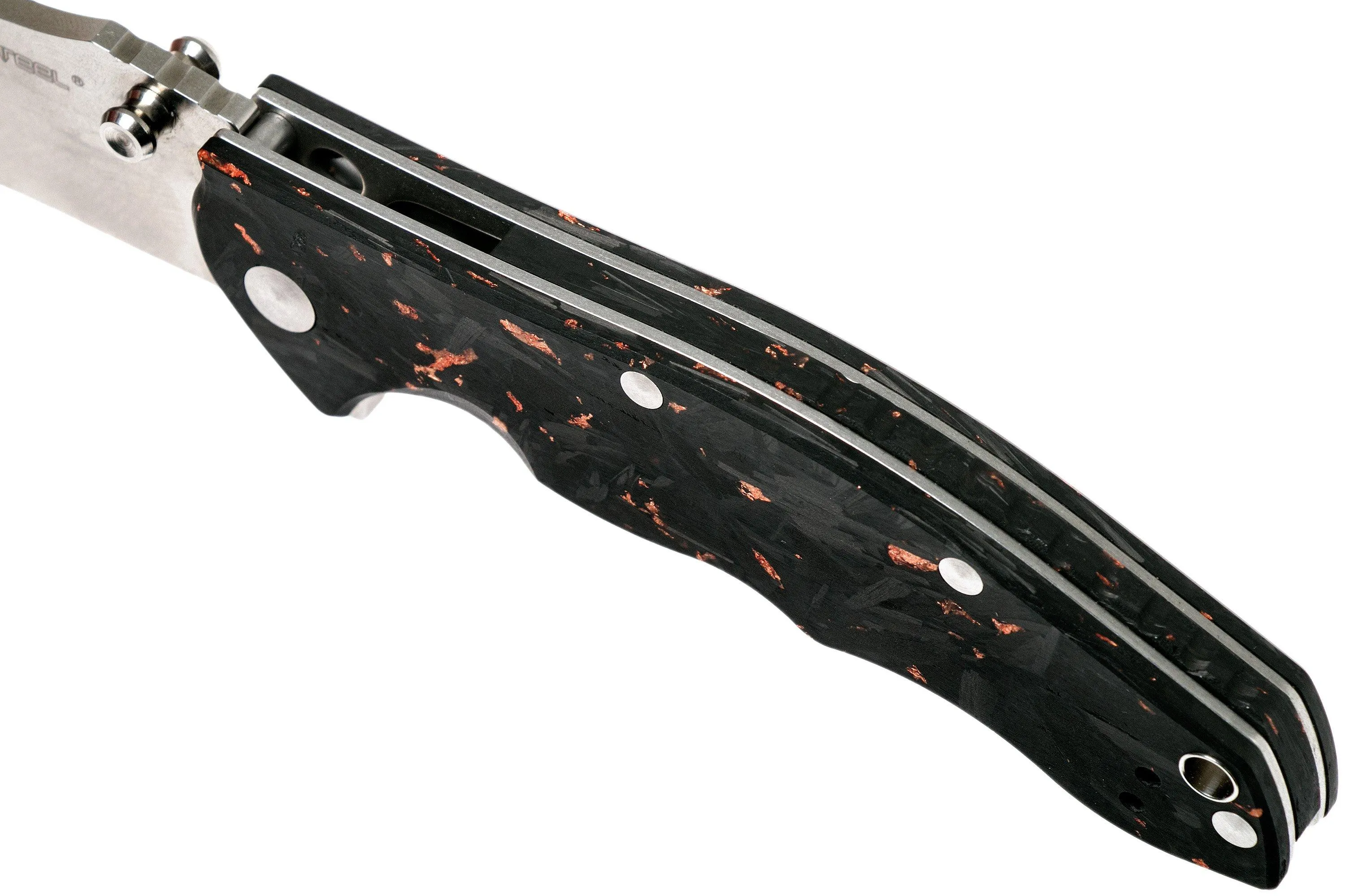 Real Steel T101 Thor Copper carbonfiber 7525, Knivesandtools Exclusivo