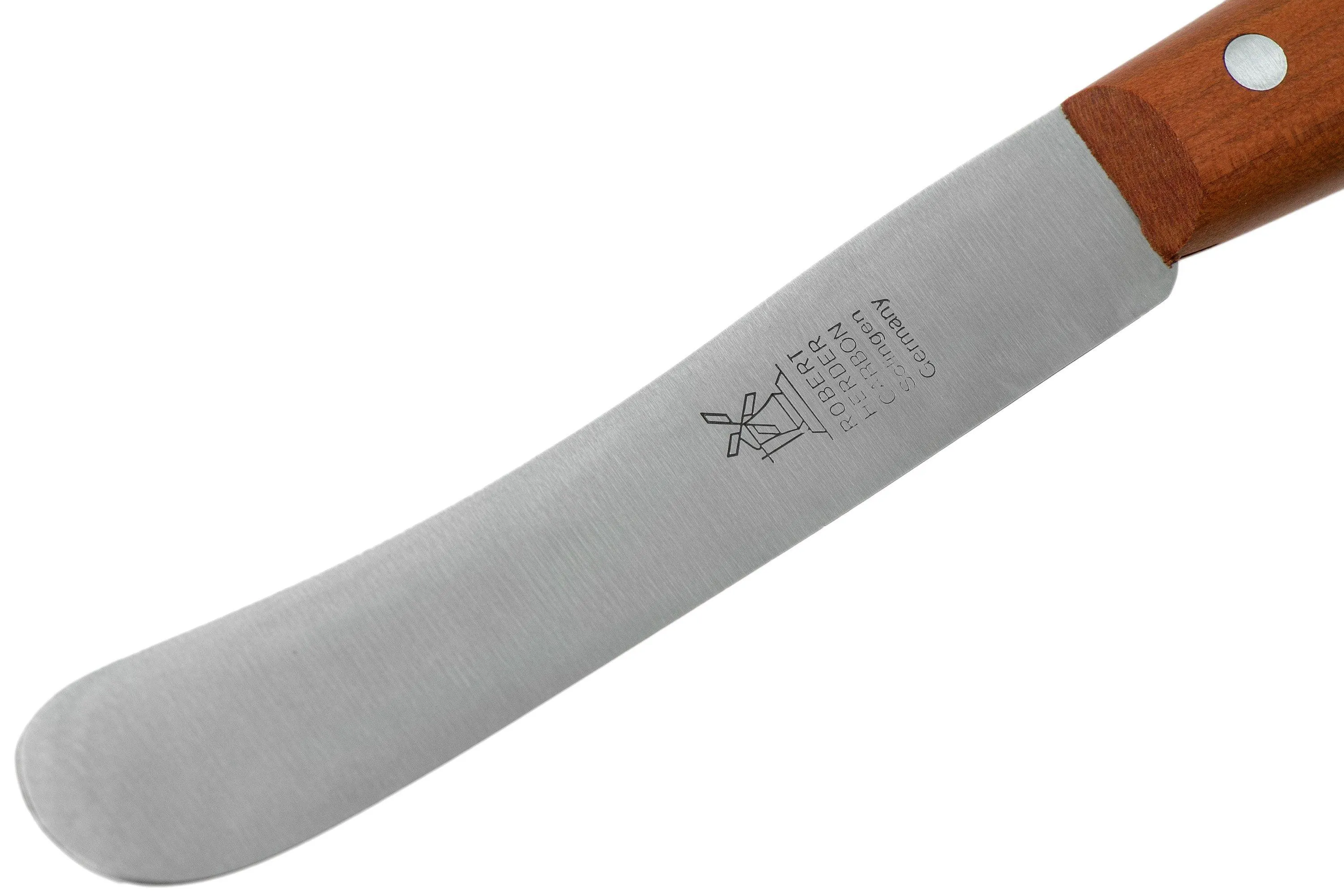 Robert Herder Buckels juego de 4 cuchillos de desayuno, madera de ciruelo, carbón