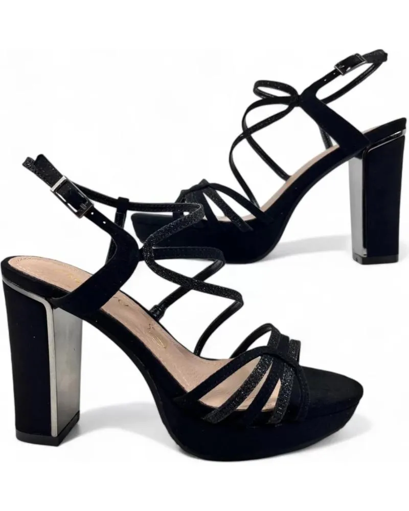 Sandalias TIMBOS  de Mujer SANDALIA TACON FIESTA MUJER 130756  NEGRO