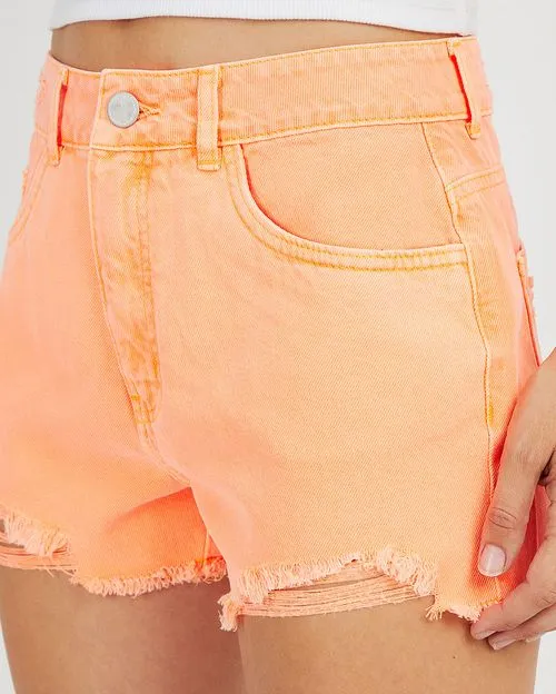 Short Mujer Litta Naranja Neón
