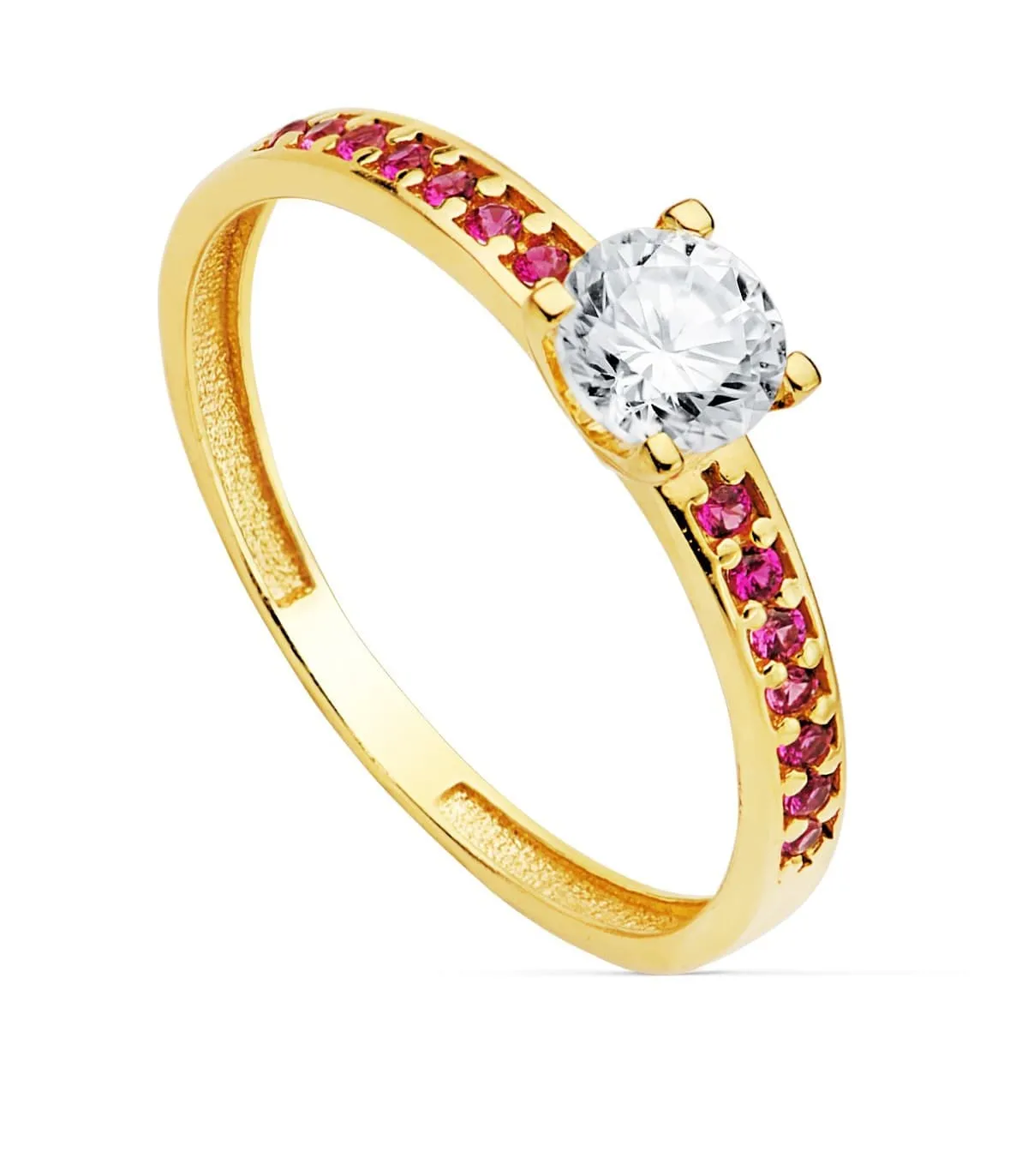 Solitaire Florienze Or Jaune 18K Rose