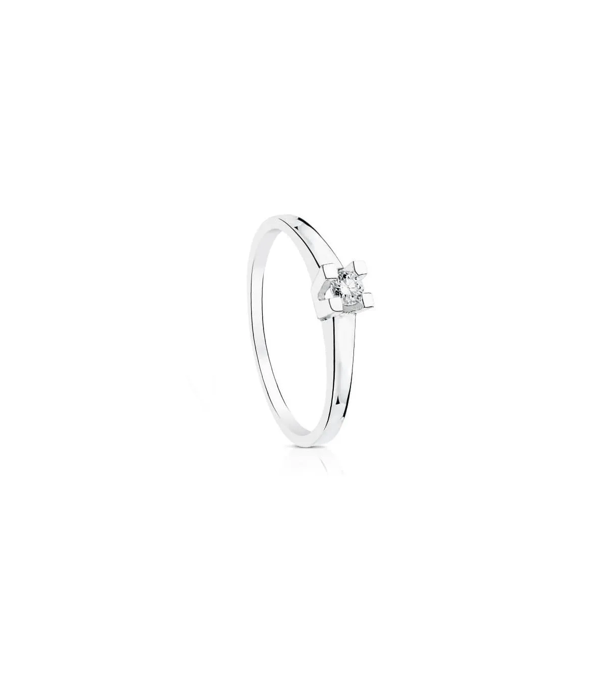Solitaire Parisee 0.100 Ct. 18K