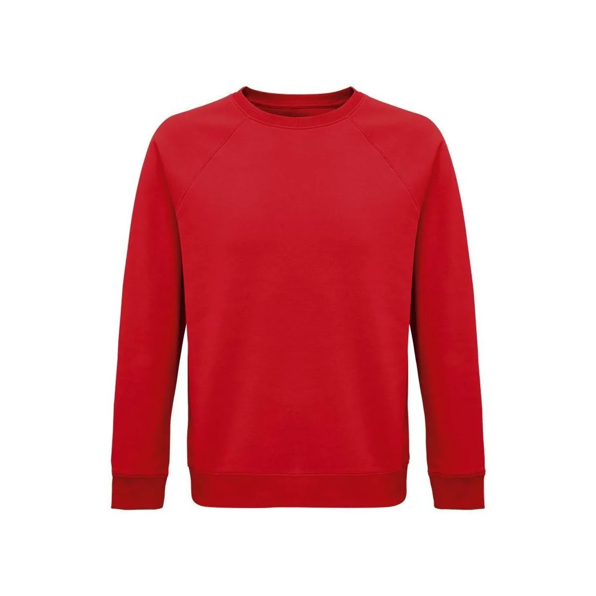 SPACE SUDADERA UNISEX DE ALGODóN BIOLóGICO COLOR ROJO