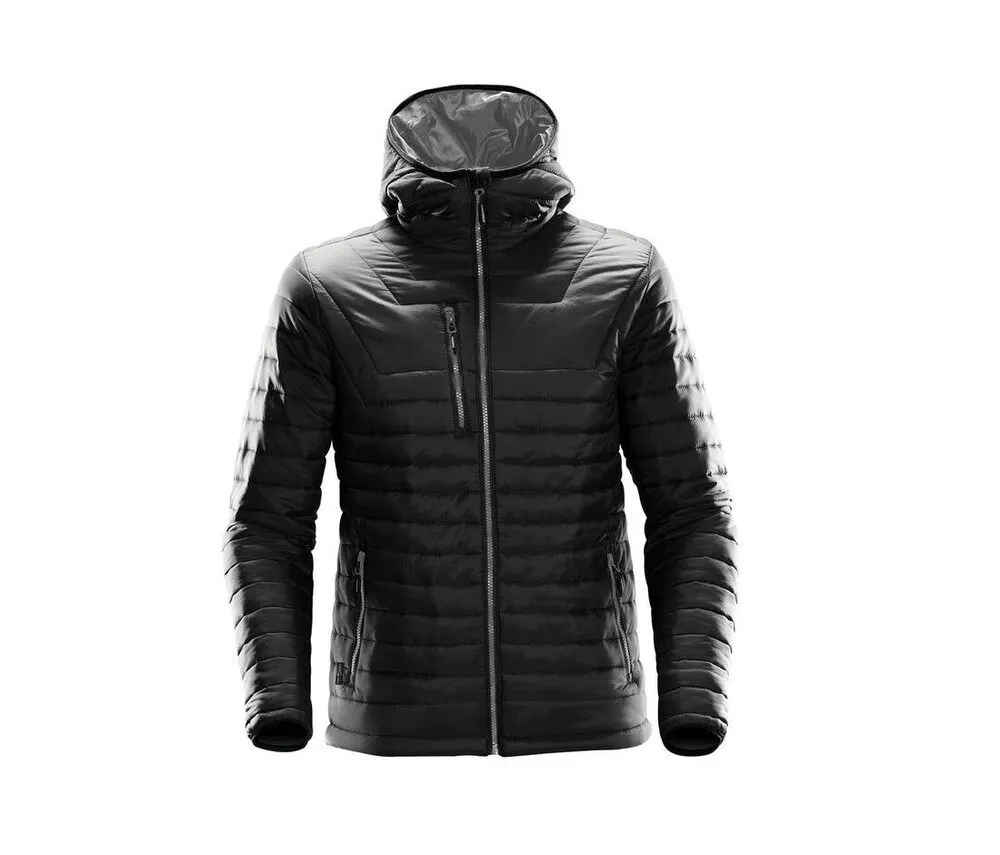 STORMTECH SHAFP1  MEN'S HOODED DOWN JACKET  BLACK / CHARCOAL