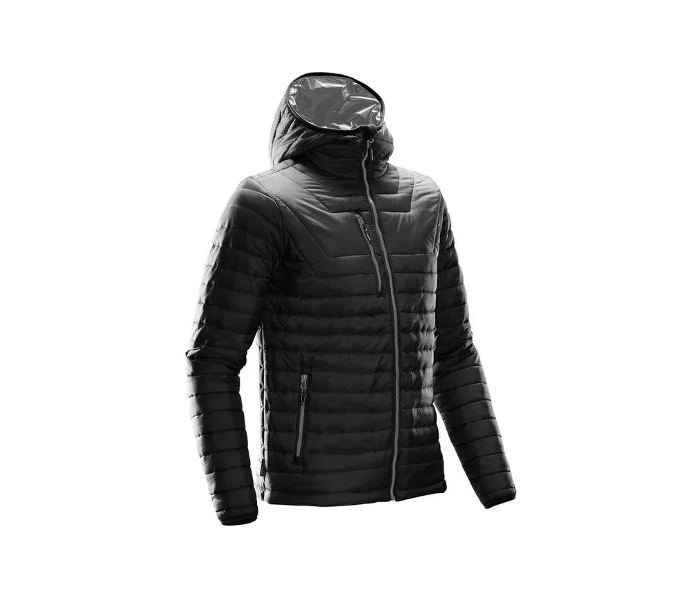 STORMTECH SHAFP1  MEN'S HOODED DOWN JACKET  BLACK / CHARCOAL