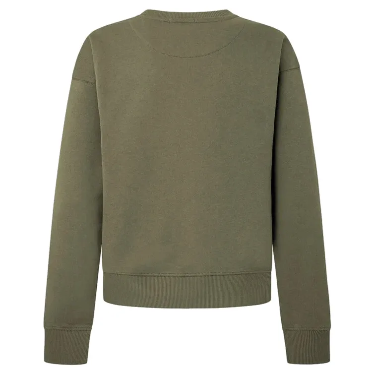 SUDADERA CUELLO REDONDO LOGO BORDADO MUJER PEPE JEANS