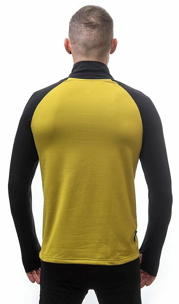 SUDADERA SENSOR COOLMAX THERMO 1/4 ZIP  MUSTARD/BLACK  MEN´S