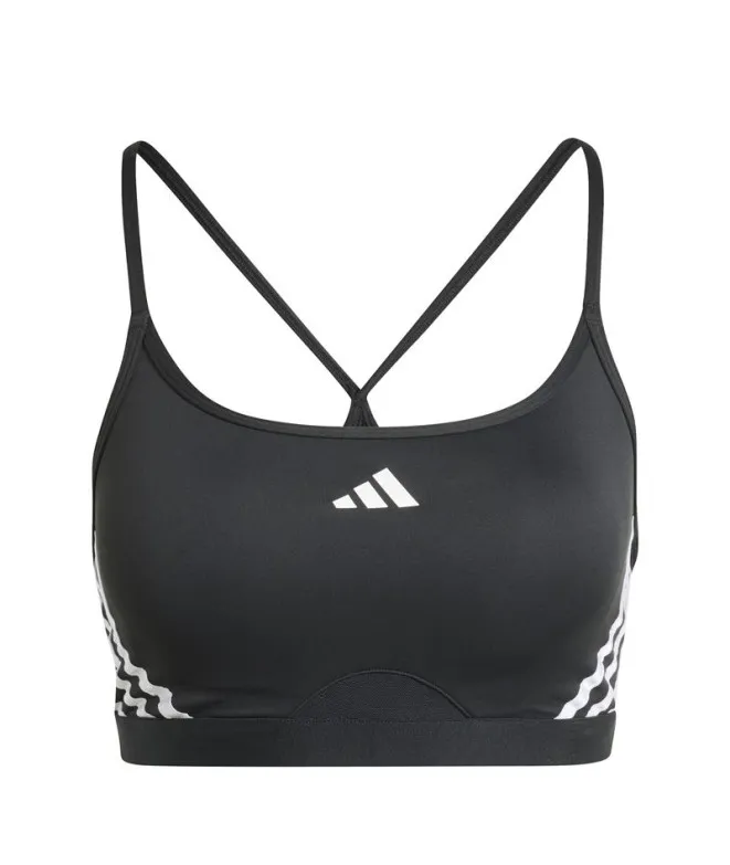 Sujetador Deportivo de Fitness adidas Aeroreact Training Mujer Negro