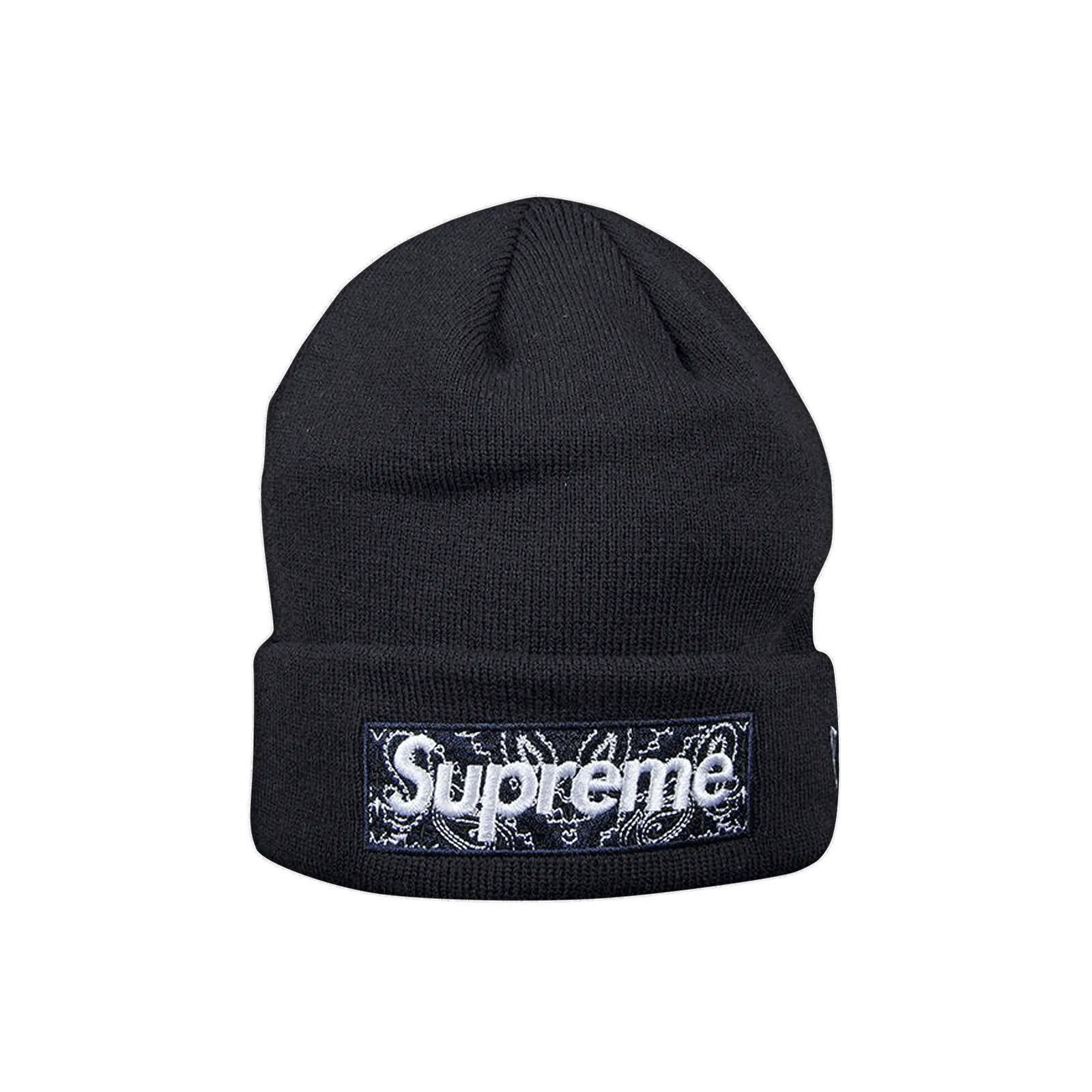 Supreme New Era x Bandana Box Logo Beanie