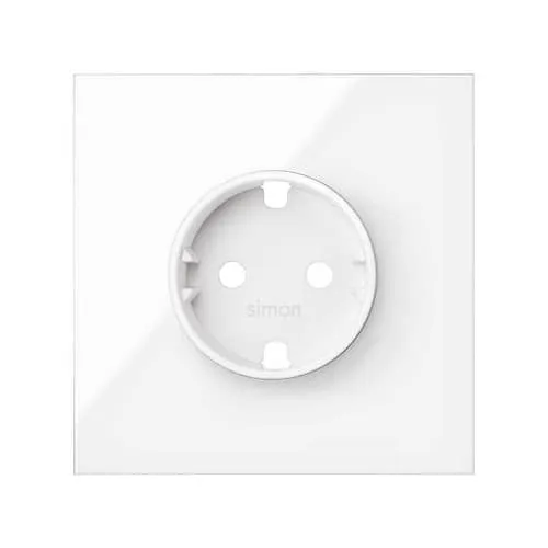 Tapa Para Base Enchufe Schuko Simon 100  Blanco