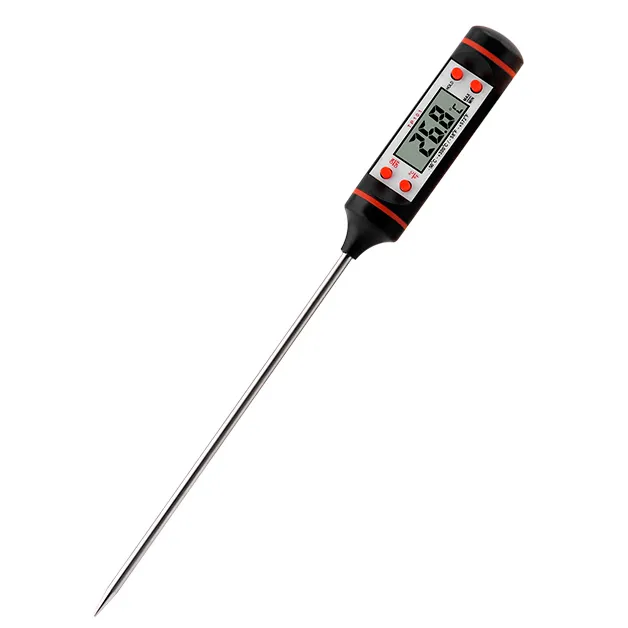 Termómetro digital para alimentos, carnes, frutas y líquido, sonda de 15cm,  TP101