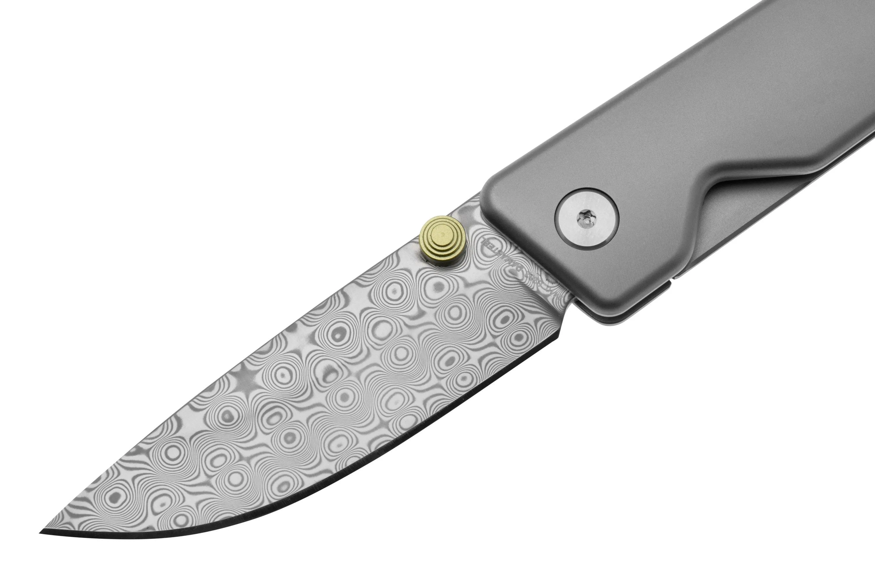 THE JAMES BRAND THE CHAPTER 2 KN12725200 GREY TITANIUM, NAVAJA EN ACERO DAMASCO