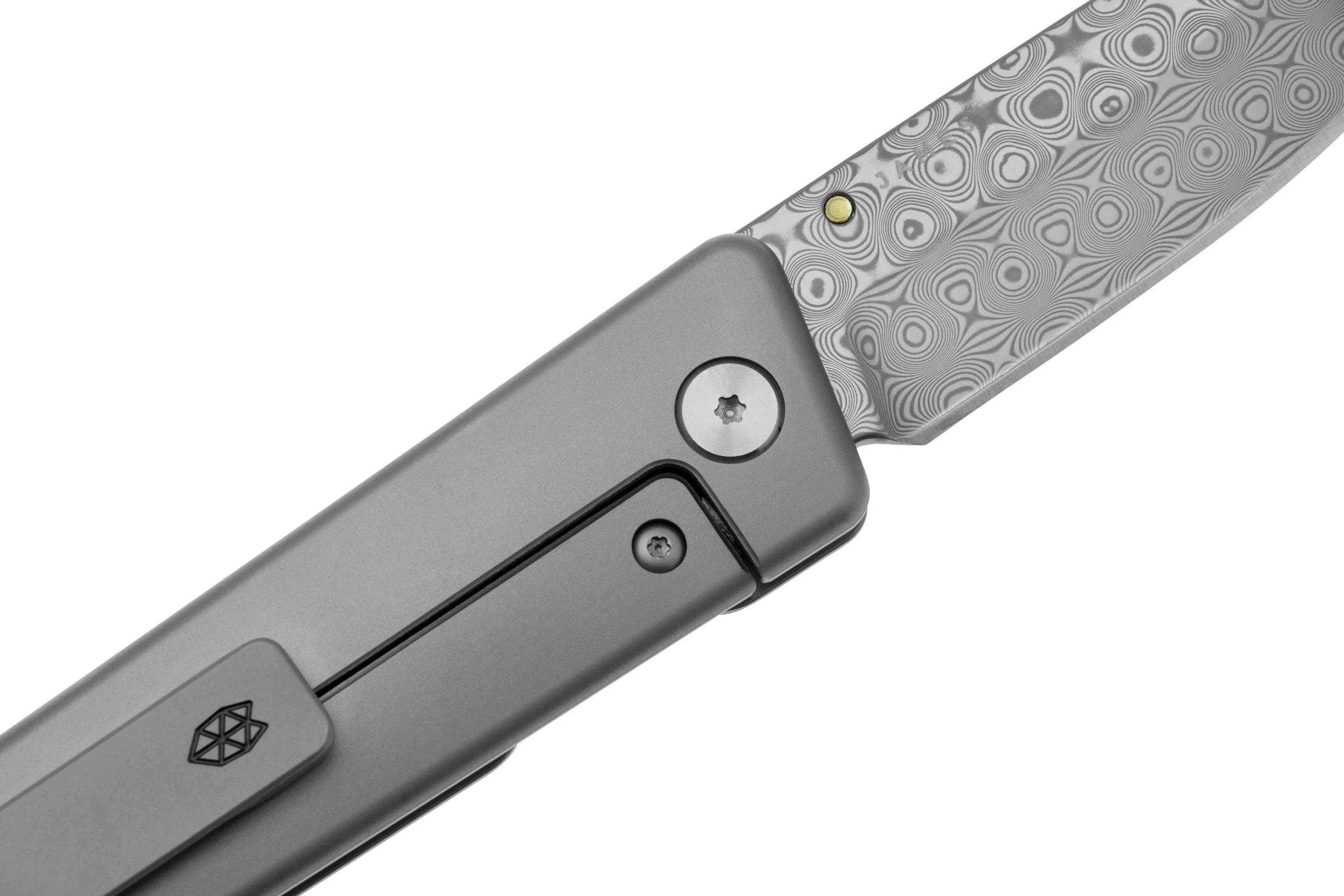 THE JAMES BRAND THE CHAPTER 2 KN12725200 GREY TITANIUM, NAVAJA EN ACERO DAMASCO