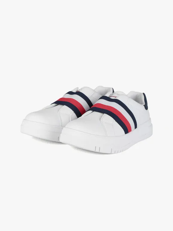 TOMMY HILFIGER ELASTIC STRIPES LOW CUT  ZAPATILLAS SLIPON DE MUJER