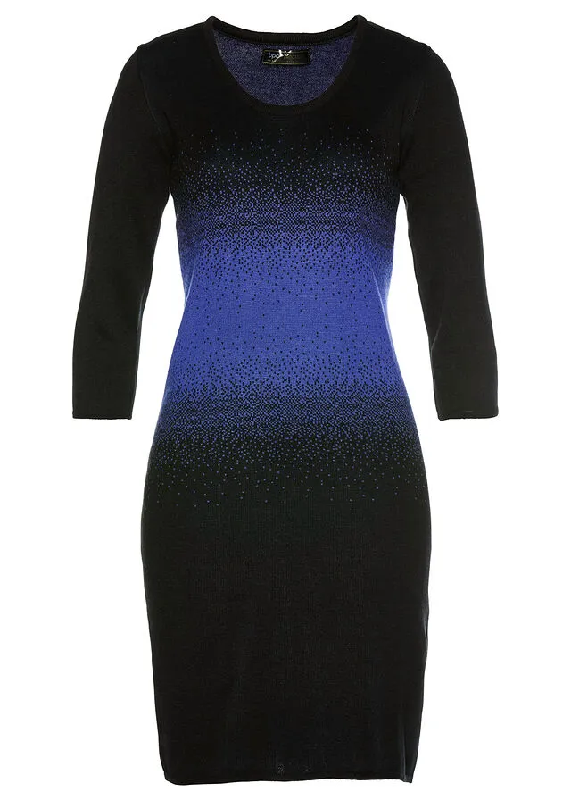 VESTIDO DE PUNTO AZUL ZAFIRONEGRO