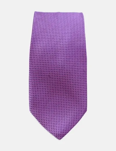 Viscontty Corbata morada punteada
