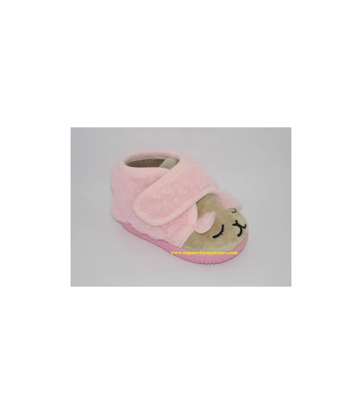 Zapatilla de casa oveja rosa