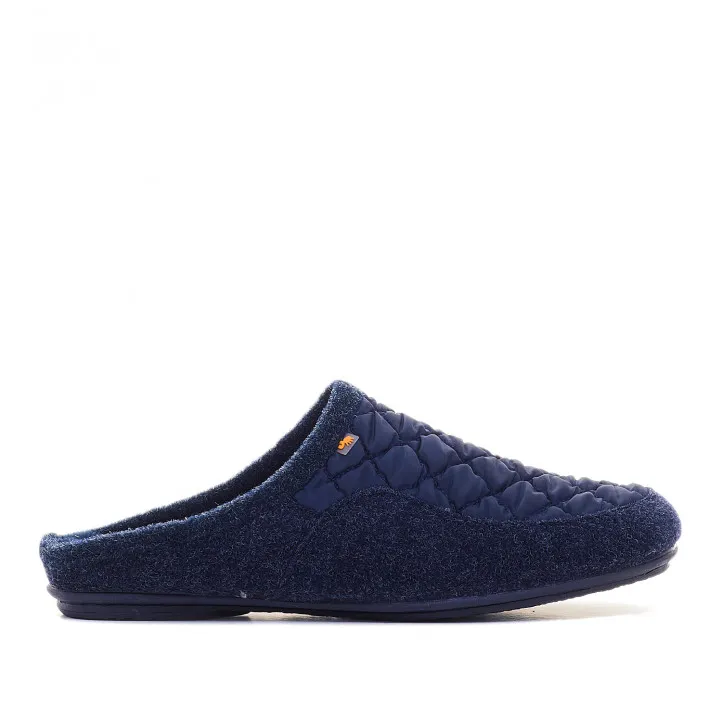 Zapatillas casa Vulladi azules acolchadas abiertas