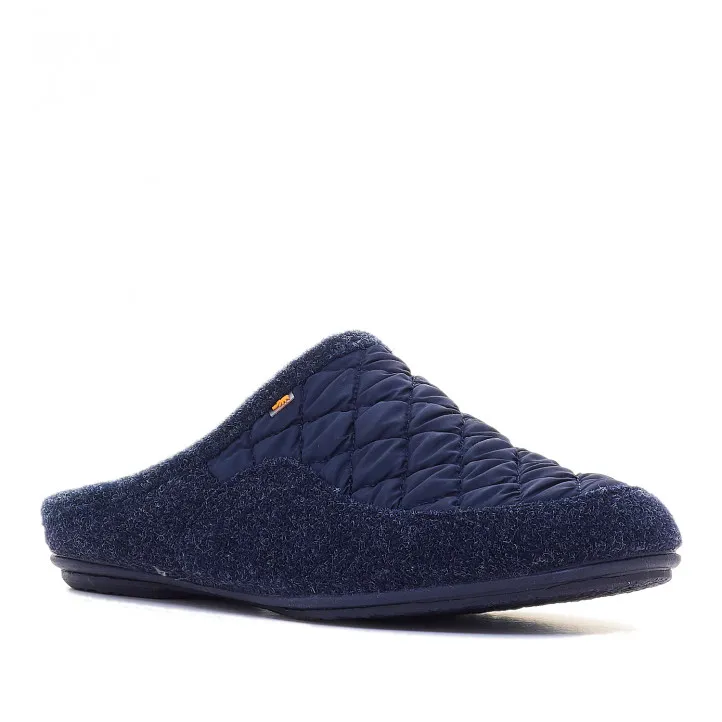 Zapatillas casa Vulladi azules acolchadas abiertas