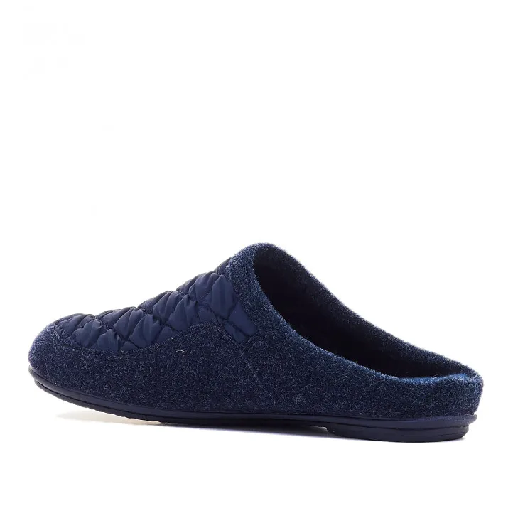 Zapatillas casa Vulladi azules acolchadas abiertas