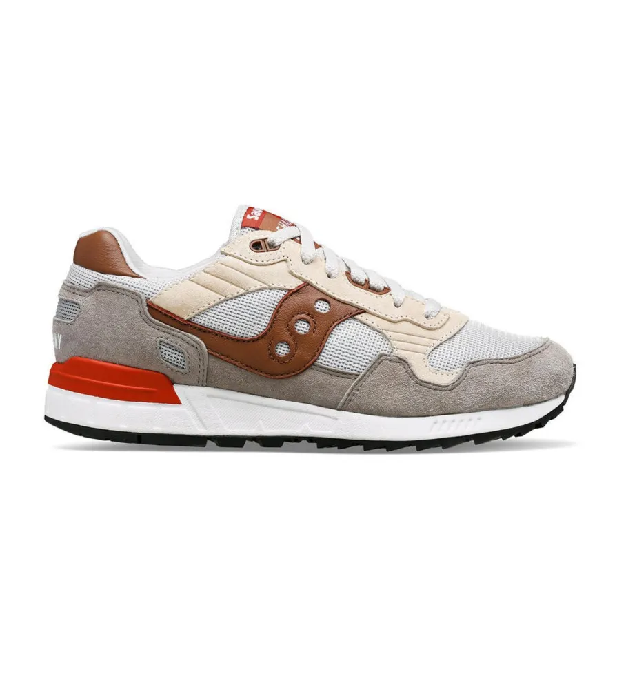 Zapatillas de Piel Shadow 5000 gris, marrón