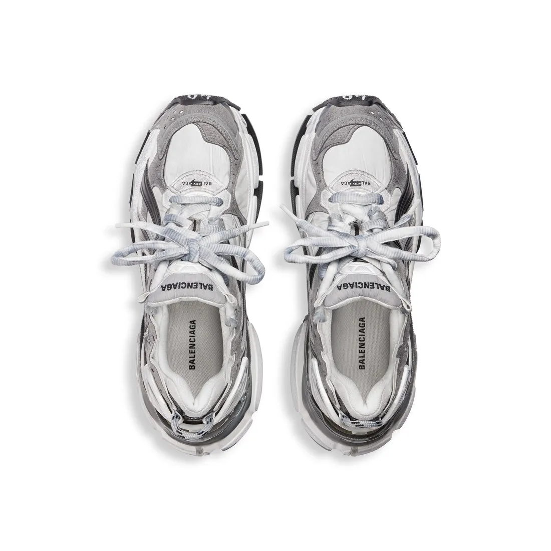Zapatillas Runner para Hombre en Gris/blanco/negro